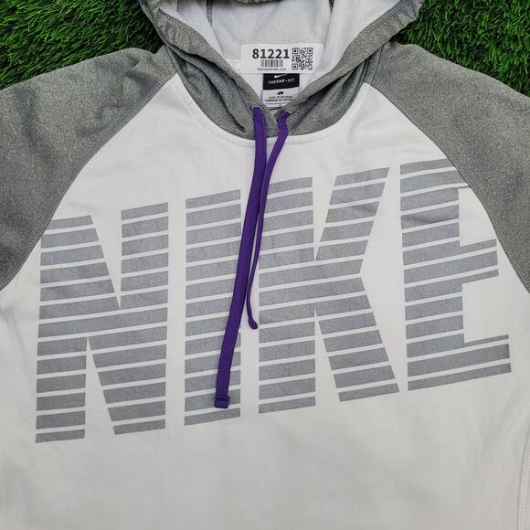 NIKE Therma-Fit Hoodie Large 21x26 Two-Tone Colorblock - Picture 16 of 16